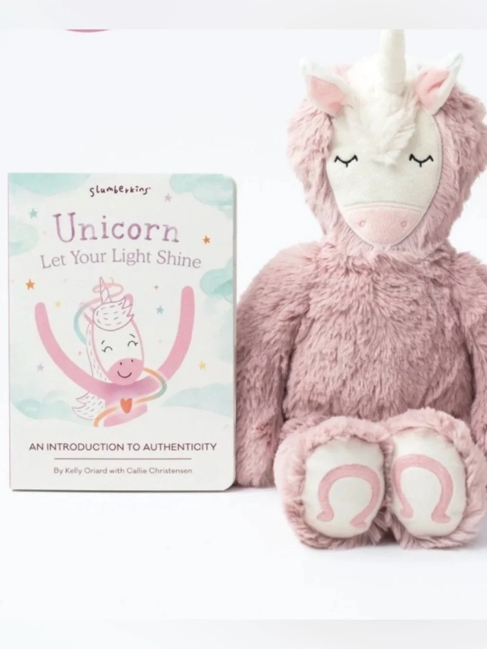 Pink Unicorn Plush Buddy with Storybook - Unicorn Let Your Light Shine NWOT